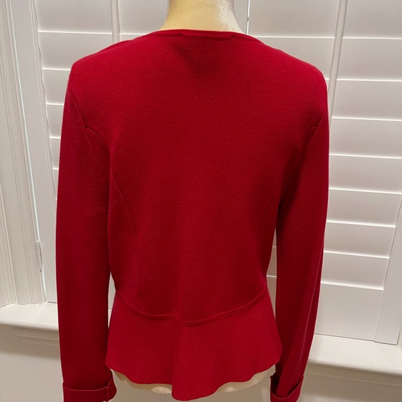 WHBM sweater jacket with hook closure - Picture 2 of 3